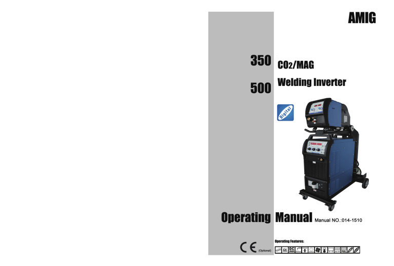 AMIG 350/500 CO2/MAG Welding Inverter Operating & Safety Manual