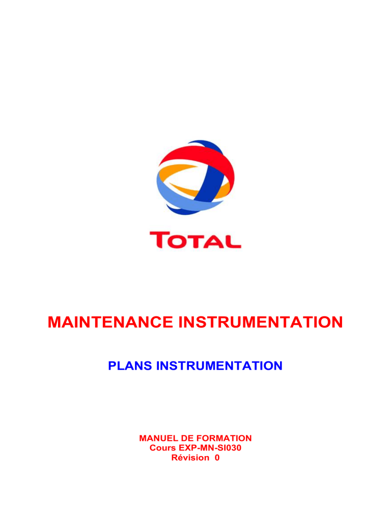 Manuel de formation : Instrumentation industrielle et plans