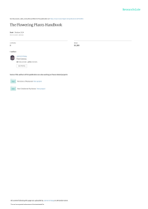 The Flowering Plants Handbook: Guide to Families & Genera of the World