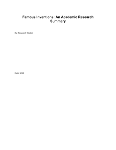 Famous Inventions: History, Impact, and Technological Milestones