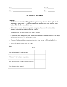 Density of Water Lab Procedure & Data Analysis