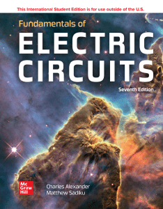 Fundamentals of Electric Circuits 7th Edition - Alexander & Sadiku