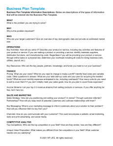 Business Plan Template: Guide to Key Sections & Strategic Planning