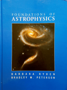 Foundations of Astrophysics Textbook | Ryden & Peterson