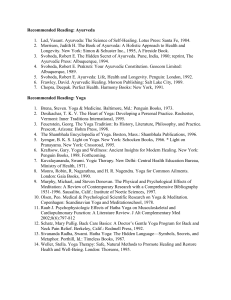 Recommended Reading: Ayurveda & Yoga Books | Health & Wellness