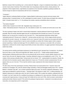 Agata's Machine: Bakhtin & Gates on the Grotesque in Literature