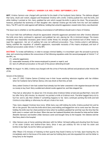 People v. Samson: Self-Defense in Parricide Case | GR 214883 (2015)