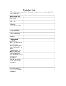   Individual Drug Card Directions1