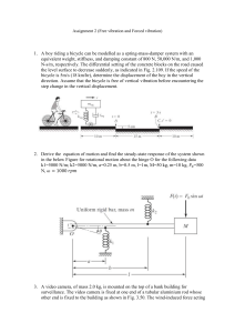 Vibration Analysis Assignment: Free & Forced Vibration Problems
