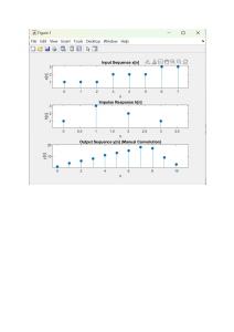 Ejemplo de convoluci&oacute;n y ecuaci&oacute;n de diferencia en MATLAB