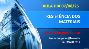 Resist&ecirc;ncia dos Materiais: Apresenta&ccedil;&atilde;o de An&aacute;lise Estrutural