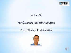 Fen&ocirc;menos de Transporte: Escoamento e Viscosidade