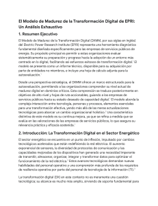 An&aacute;lisis del Modelo de Madurez de Transformaci&oacute;n Digital EPRI