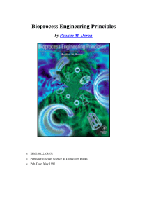 Bioprocess Engineering Principles by Pauline M. Doran