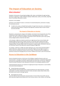 Education's Impact on Caribbean Society: Inequality & Mobility