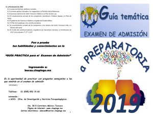 Gu&iacute;a Examen Preparatoria Chapingo 2019