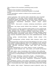 Elektron Ta'lim Resurslari: Nazariy Asoslar