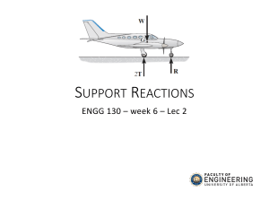 Support Reactions & Equilibrium: Engineering Lecture