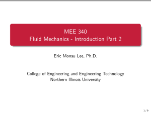 Fluid Mechanics: Intensive Properties, Continuum, Cavitation