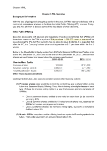 SAFNet IPO & Financing Options: Shareholder Equity Analysis