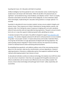 Guarding the Future: AI in Education with Built-In Guardrails