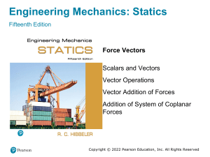 Engineering Mechanics: Statics - Force Vectors