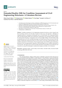 XR for Civil Structure Condition Assessment: A Review