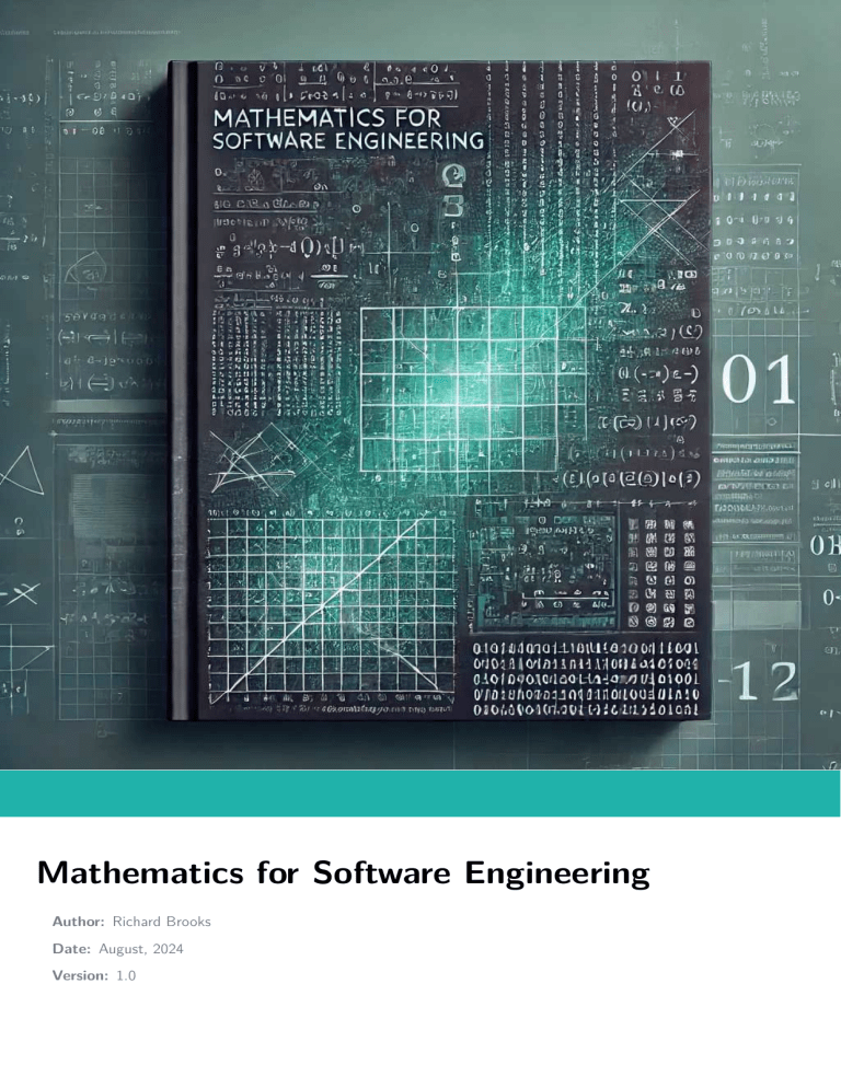 Mathematics for Software Engineering: Fundamentals & Advanced Topics