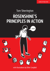 Rosenshine's Principles in Action: Teacher Development Guide