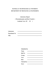 Cooling Load Calculation Lab Report | Thermodynamics & Heat Transfer
