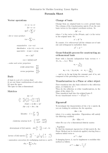 Linear Algebra Formula Sheet for Machine Learning | Math Formulas