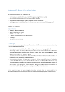 Embedded Systems 1: Sense Colours Application Assignment - Pynq-Z2 PWM & Interrupts