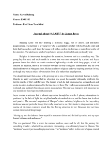"Araby" by James Joyce: Student Literary Analysis Journal