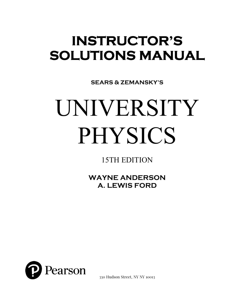 physics solution manual