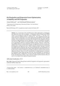 Dissipation & Dispersion Errors Optimization: A-Stability & SSP Properties