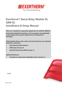 Exertherm ARM XL Installation & Setup Manual