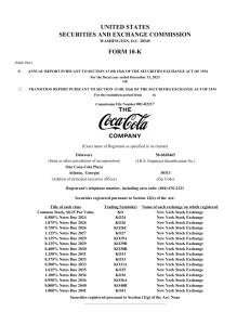 Coca-Cola Company 2023 Form 10-K Annual Report - SEC Filing
