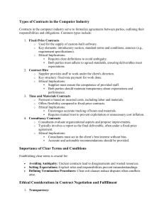Computer Industry Contracts: Types, Ethics, and Clear Terms