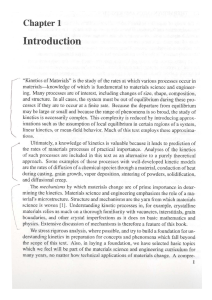 Kinetics of Materials: Introduction to Materials Science & Engineering