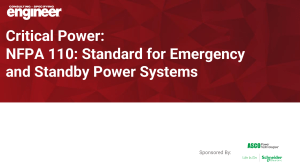 NFPA 110: Emergency & Standby Power Systems | Critical Power Guide