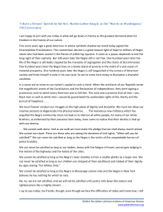 MLK Jr.'s 'I Have a Dream' Speech Excerpt | Civil Rights