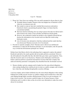 Theranos Case Study: Ethics and Full Disclosure