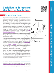 Socialism in Europe & Russian Revolution: Textbook Chapter