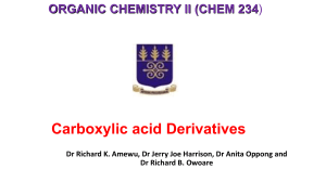 Carboxylic Acid Derivatives: Organic Chemistry Presentation