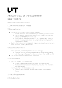 Backtesting System Overview: A Comprehensive Guide