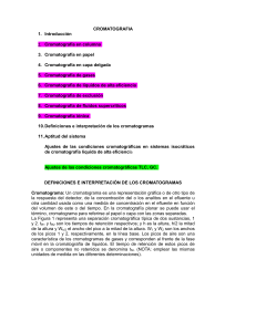 Cromatograf&iacute;a: Tipos, Definiciones y Aptitud del Sistema
