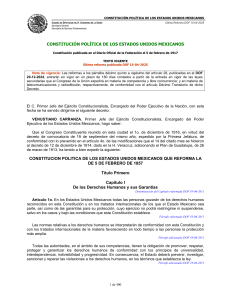 Constituci&oacute;n Pol&iacute;tica de M&eacute;xico 2025 - Texto Vigente
