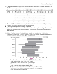 Numerical Methods Part 3: Statistics Problems & Boxplot Analysis