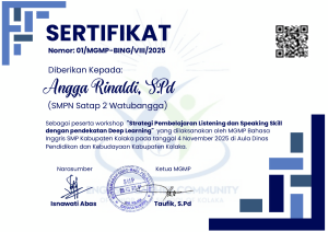 Sijil Bengkel Kemahiran Mendengar & Bertutur
