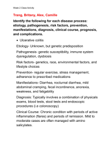 Ulcerative Colitis & Crohn's Disease Class Activity